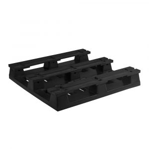 Pallet rotomoldado 1000×1200 com runner Vista Inferior